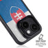 Slovakia Flag Distressed iPhone 15 Plus Kickstand Case